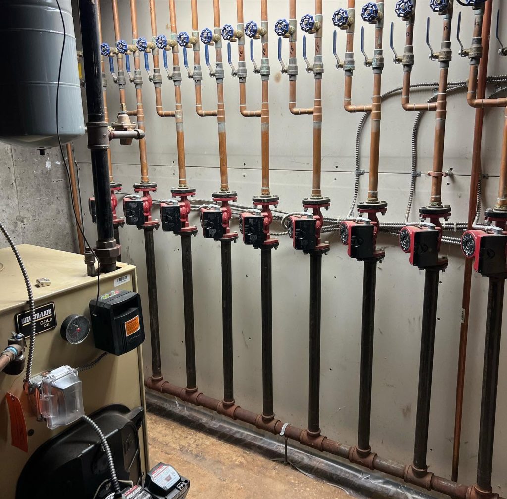 Zone control heating and cooling system