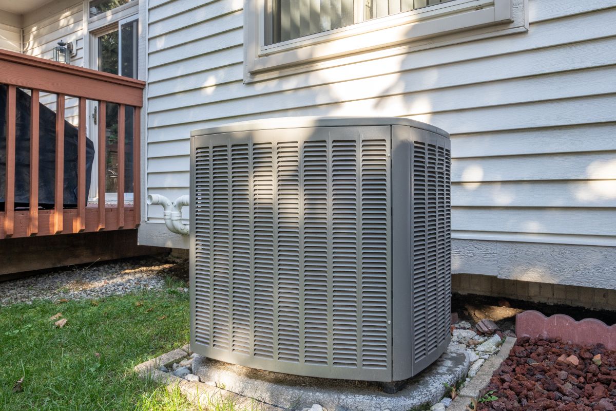 Close-up of an AC unit